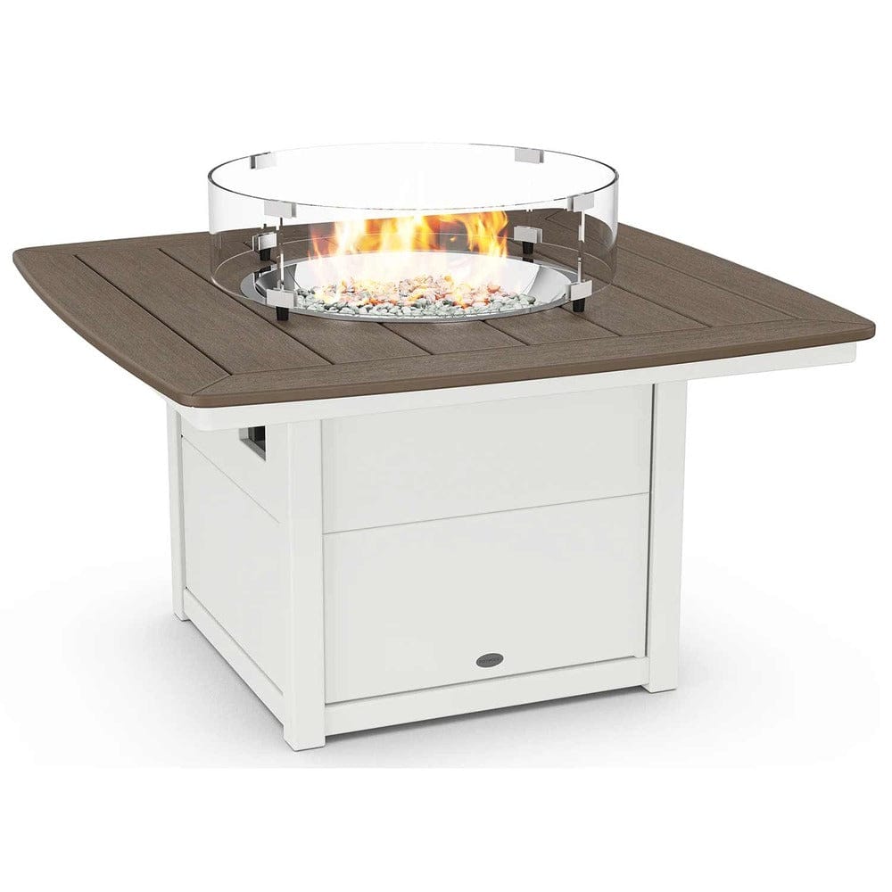 POLYWOOD® Nautical 42" Fire Pit Table - Select Accents - CTF42N Fire Table POLYWOOD®