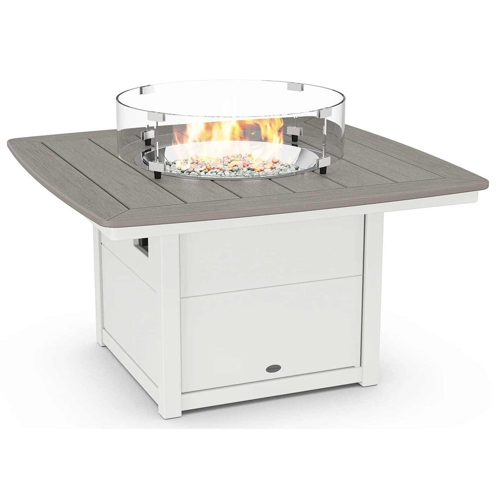 POLYWOOD® Nautical 42" Fire Pit Table - Select Accents - CTF42N Fire Table POLYWOOD®