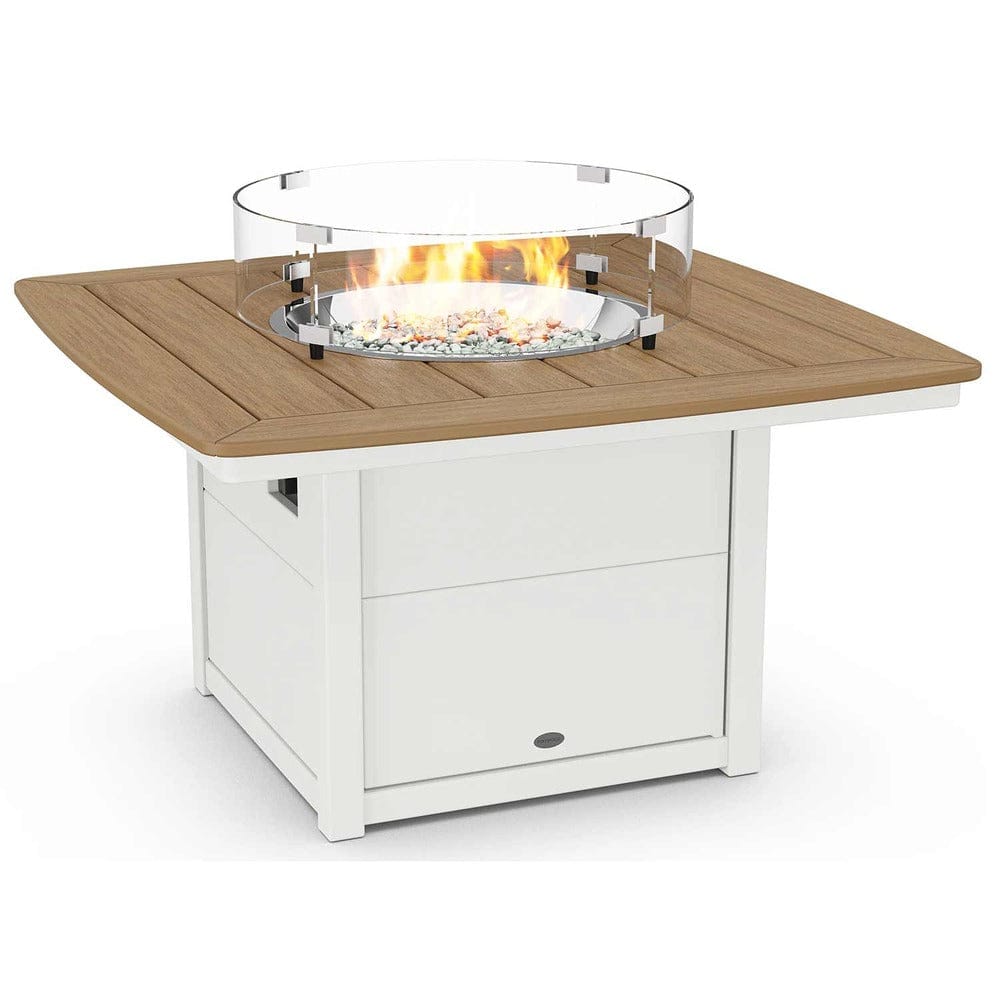 POLYWOOD® Nautical 42" Fire Pit Table - Select Accents - CTF42N Fire Table POLYWOOD®
