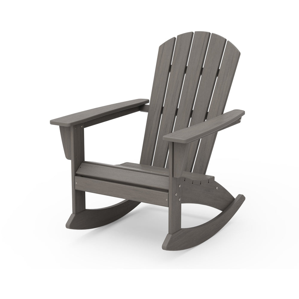 Nautical Adirondack Rocking Chair - Driftwood