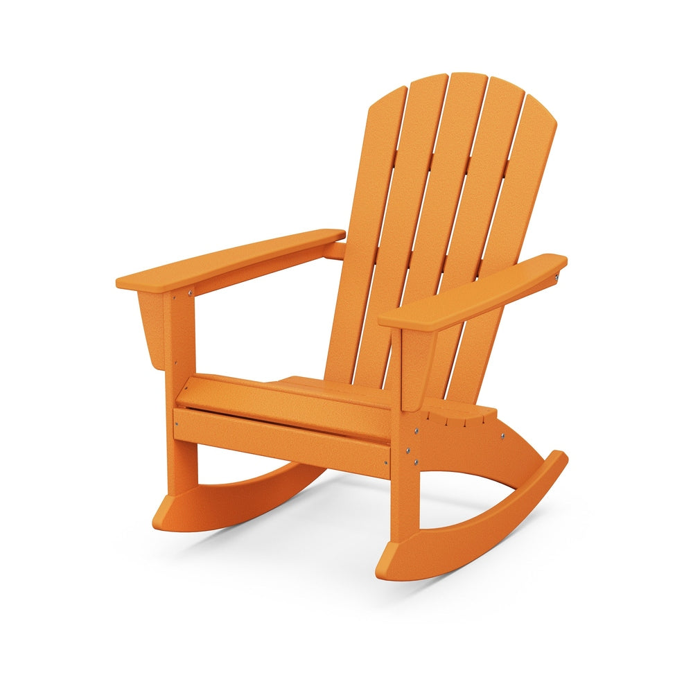 Nautical Adirondack Rocking Chair - Tangerine