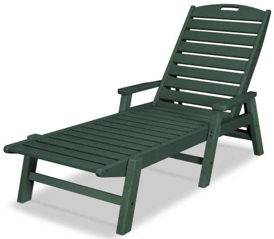 POLYWOOD® Nautical Chaise with Arms - NCC2280 Chaise POLYWOOD®