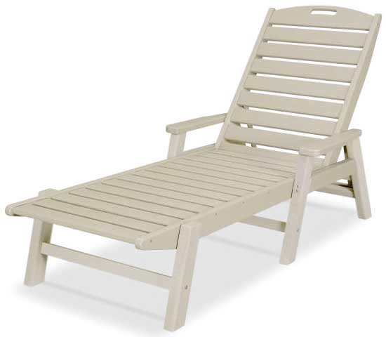 POLYWOOD® Nautical Chaise with Arms - NCC2280 Chaise POLYWOOD®