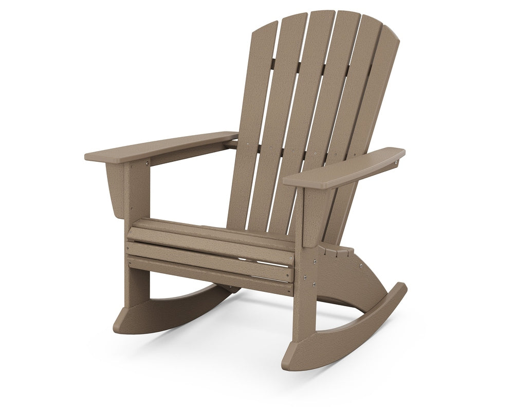 Nautical Curveback Adirondack Rocking Chair - Vintage Sahara