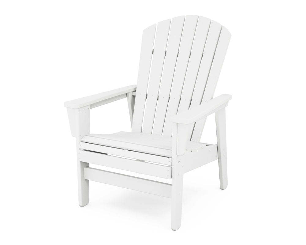Nautical Grand Upright Adirondack Chair - White