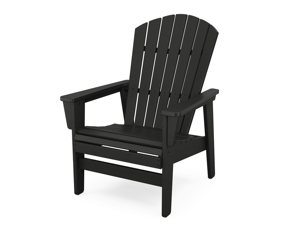Nautical Grand Upright Adirondack Chair - Black