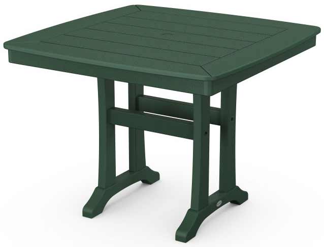 POLYWOOD® Nautical Trestle 37" Dining Table - PL81-T2L1 Table POLYWOOD®