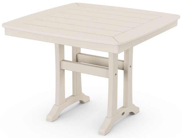 POLYWOOD® Nautical Trestle 37" Dining Table - PL81-T2L1 Table POLYWOOD®