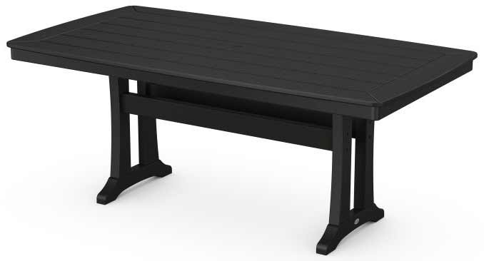 POLYWOOD® Nautical Trestle 38" x 73" Dining Table - PL83-T2L1 Table POLYWOOD®