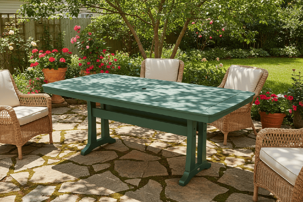 POLYWOOD® Nautical Trestle 38" x 73" Dining Table - PL83-T2L1 Table POLYWOOD®