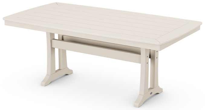 POLYWOOD® Nautical Trestle 38" x 73" Dining Table - PL83-T2L1 Table POLYWOOD®
