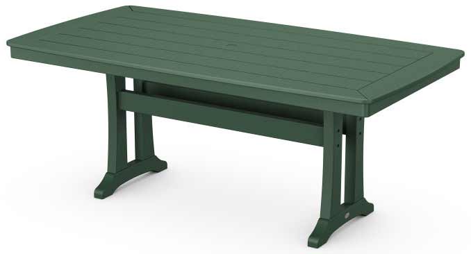 POLYWOOD® Nautical Trestle 38" x 73" Dining Table - PL83-T2L1 Table POLYWOOD®