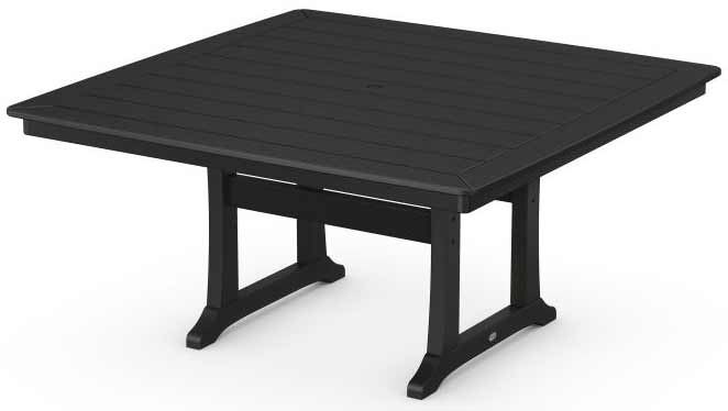 POLYWOOD® Nautical Trestle 59" Dining Table - PL85-T2L1 Table POLYWOOD®