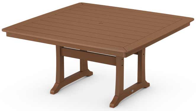 POLYWOOD® Nautical Trestle 59" Dining Table - PL85-T2L1 Table POLYWOOD®