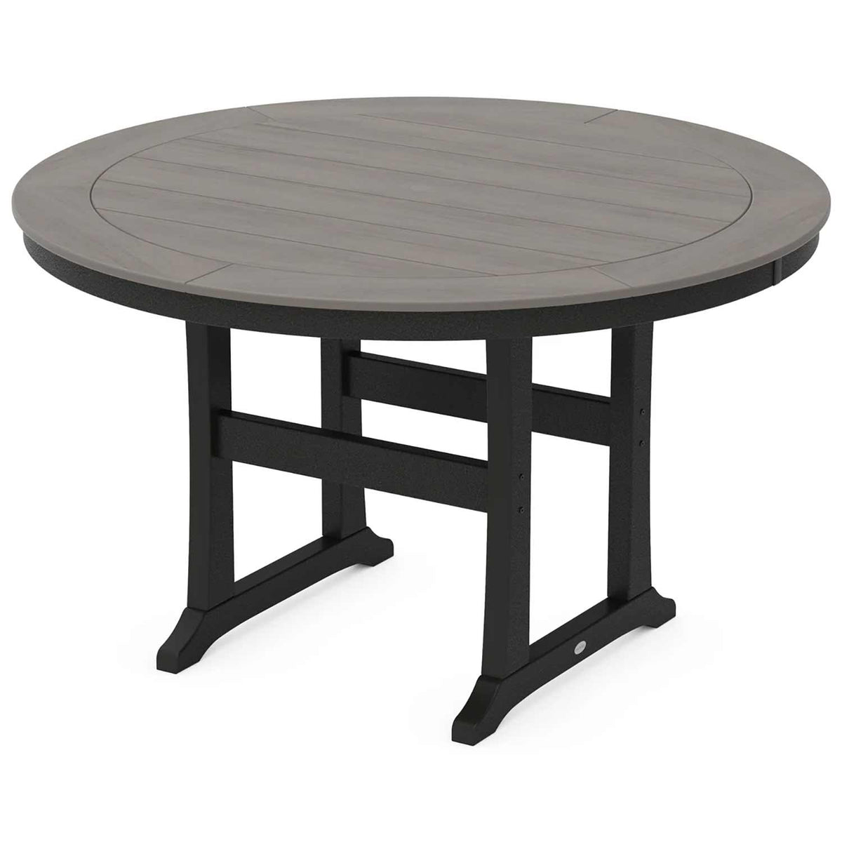 POLYWOOD® Nautical Trestle 60" Round Counter Table - Select Accents - RRT460-L1 Table POLYWOOD®