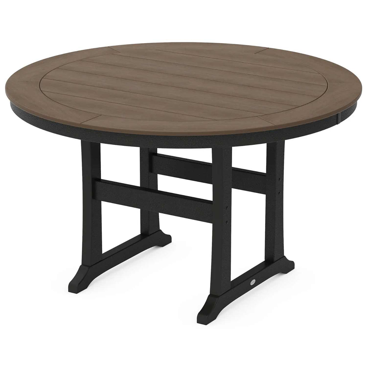 POLYWOOD® Nautical Trestle 60" Round Counter Table - Select Accents - RRT460-L1 Table POLYWOOD®