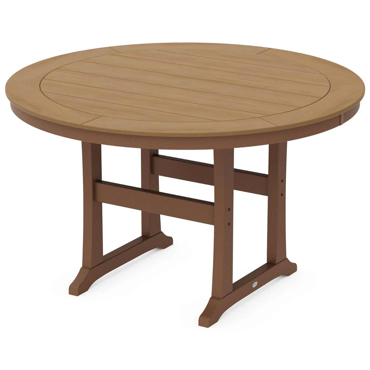 POLYWOOD® Nautical Trestle 60" Round Counter Table - Select Accents - RRT460-L1 Table POLYWOOD®