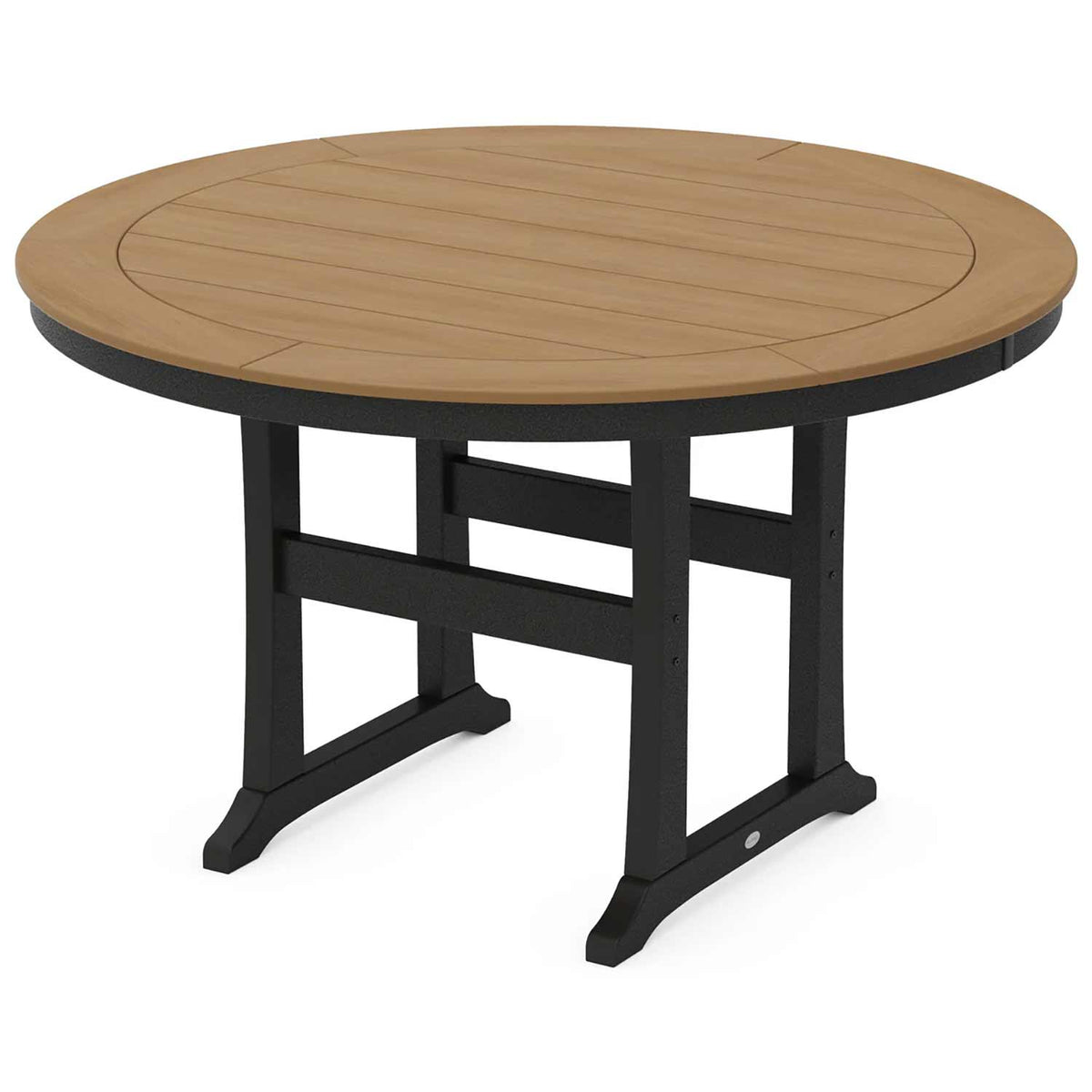 POLYWOOD® Nautical Trestle 60" Round Counter Table - Select Accents - RRT460-L1 Table POLYWOOD®