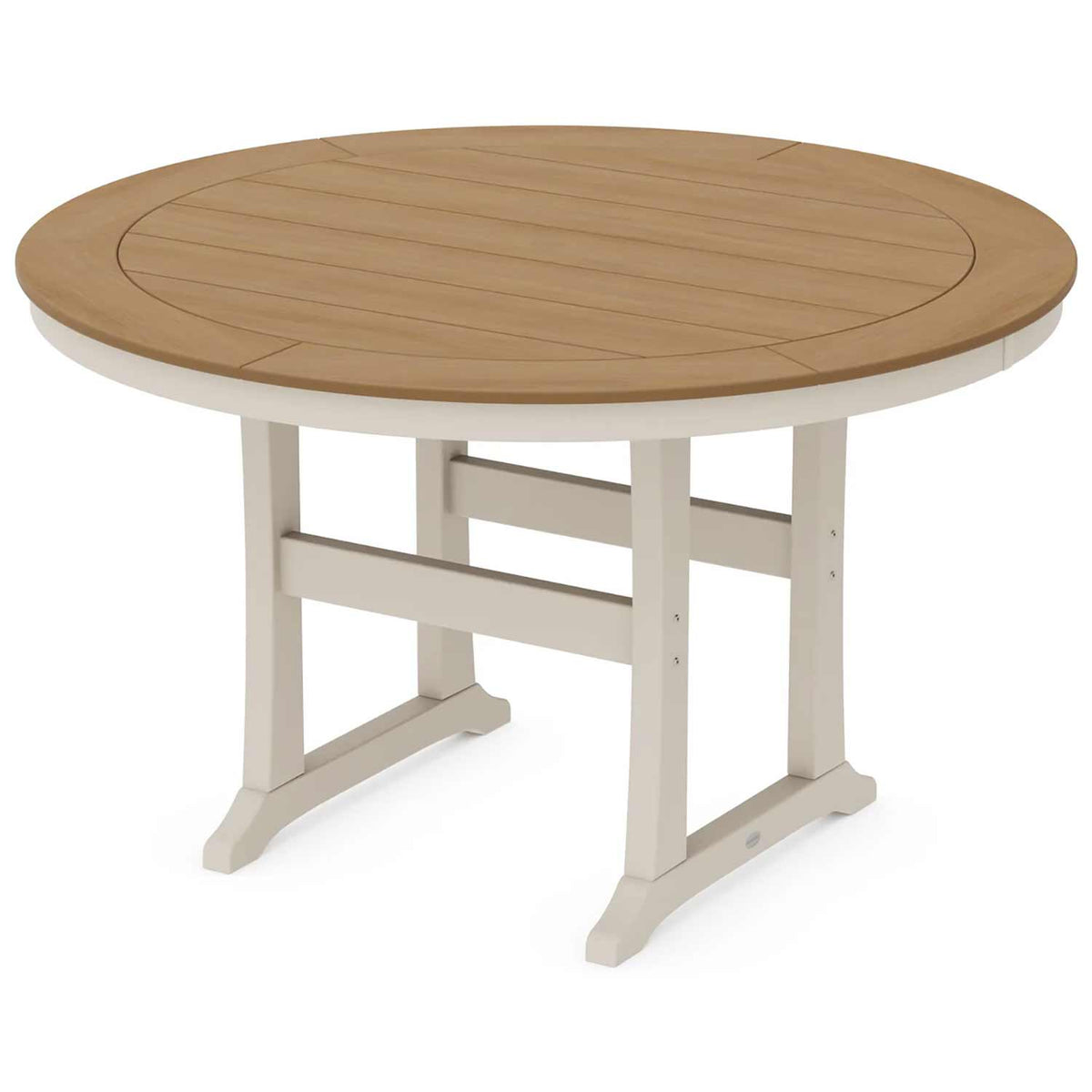POLYWOOD® Nautical Trestle 60" Round Counter Table - Select Accents - RRT460-L1 Table POLYWOOD®