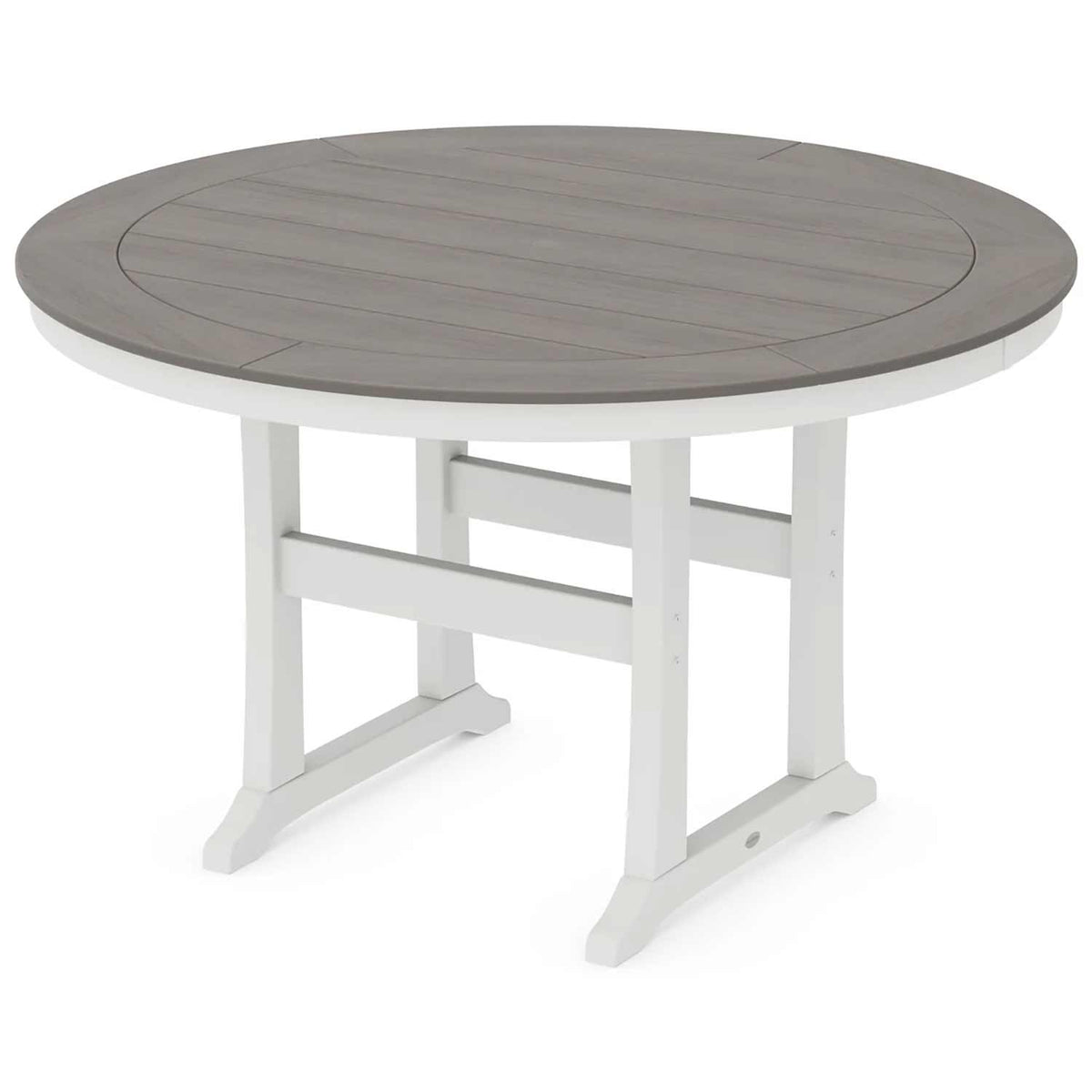 POLYWOOD® Nautical Trestle 60" Round Counter Table - Select Accents - RRT460-L1 Table POLYWOOD®