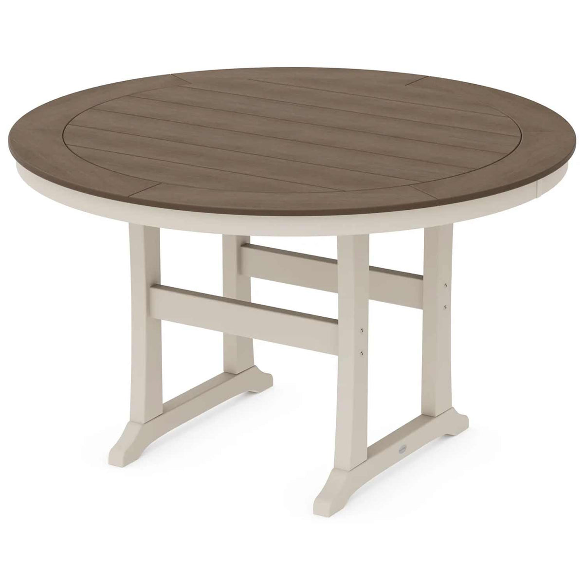 POLYWOOD® Nautical Trestle 60" Round Counter Table - Select Accents - RRT460-L1 Table POLYWOOD®