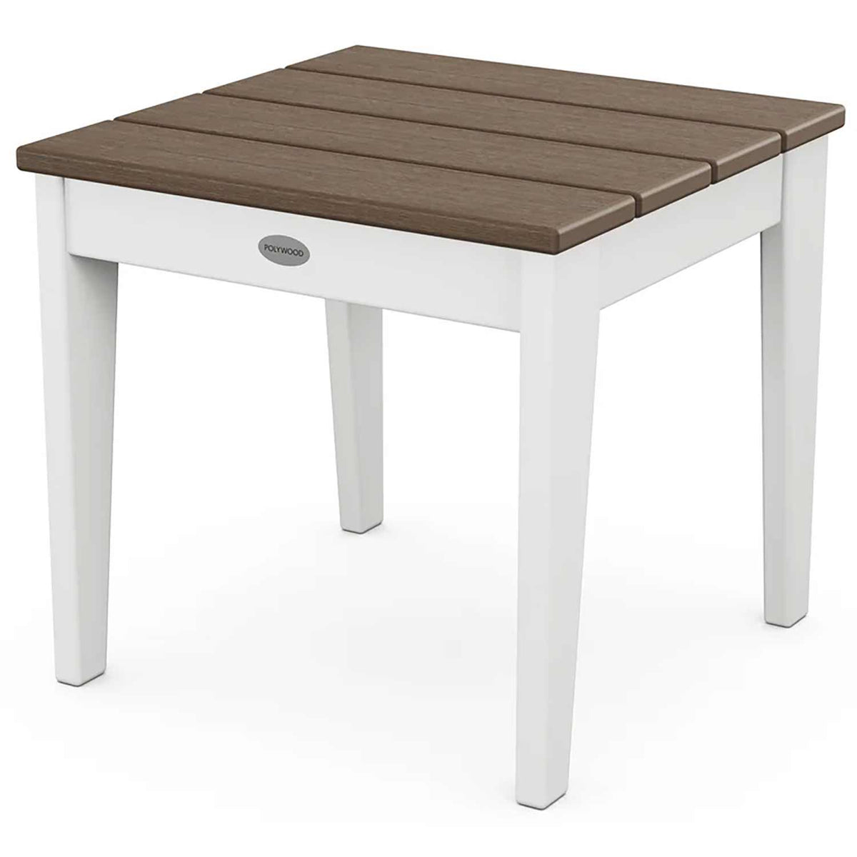 POLYWOOD® End Table White / Kona POLYWOOD® Newport 18" Side Table - Select Accents - MNT18