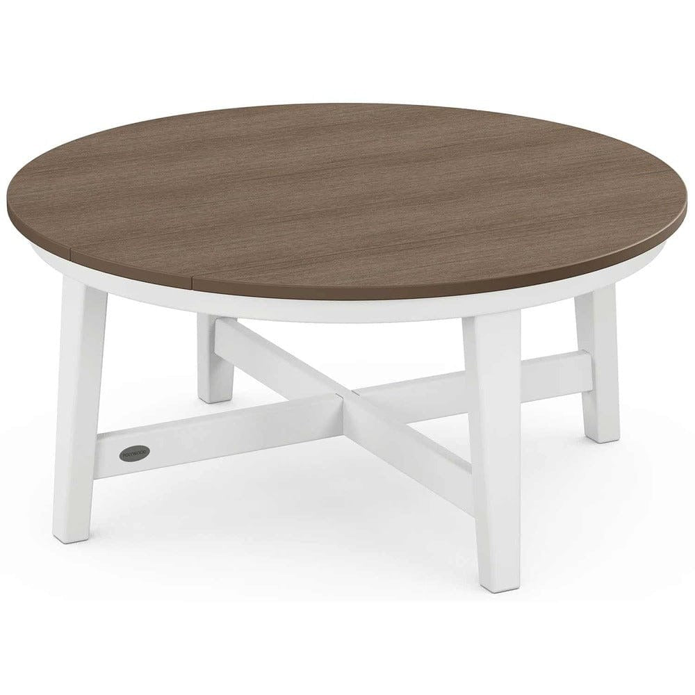 POLYWOOD® Newport 36" Round Coffee Table - Select Accents - CTR36 Coffee Table POLYWOOD®