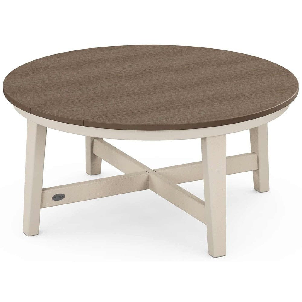 POLYWOOD® Newport 36" Round Coffee Table - Select Accents - CTR36 Coffee Table POLYWOOD®