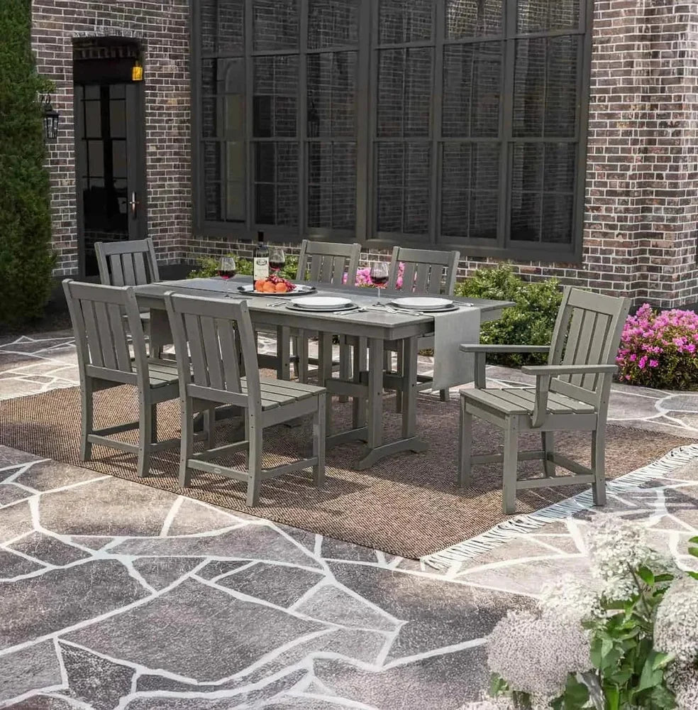 POLYWOOD® Oxford 7-Piece Farmhouse Dining Set - PWS2067-1 Dining Set POLYWOOD®