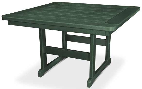 POLYWOOD® Park 48" Square Table - PST48 Table POLYWOOD®