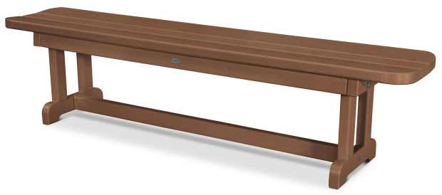 POLYWOOD® Park 72" Harvester Backless Bench - PBB72 Benches POLYWOOD®