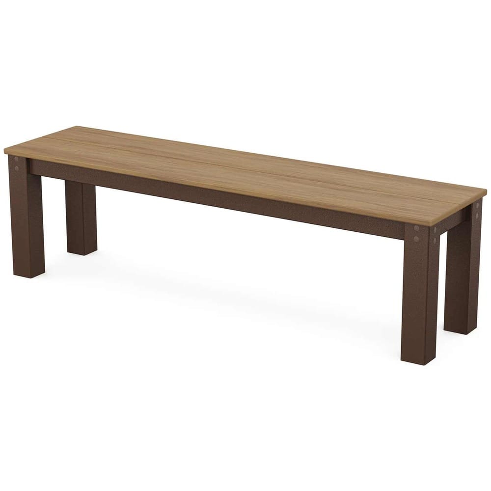 POLYWOOD® Parsons 60" Bench - Select Accents - DBN60 Benches POLYWOOD®