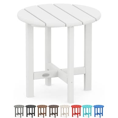 POLYWOOD® Round 18" Side Table - RST18 Table POLYWOOD®