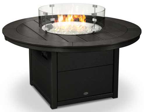 POLYWOOD® Round 48" Fire Pit Table - CTF48R Fire Table POLYWOOD®