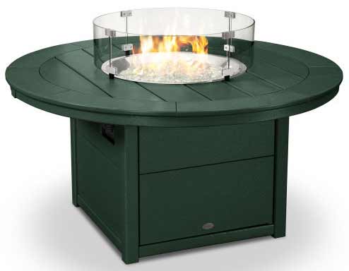 POLYWOOD® Round 48" Fire Pit Table - CTF48R Fire Table POLYWOOD®