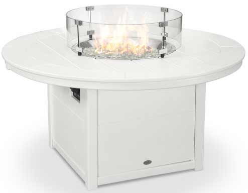 POLYWOOD® Round 48" Fire Pit Table - CTF48R Fire Table POLYWOOD®