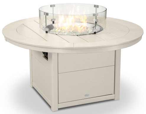 POLYWOOD® Round 48" Fire Pit Table - CTF48R Fire Table POLYWOOD®