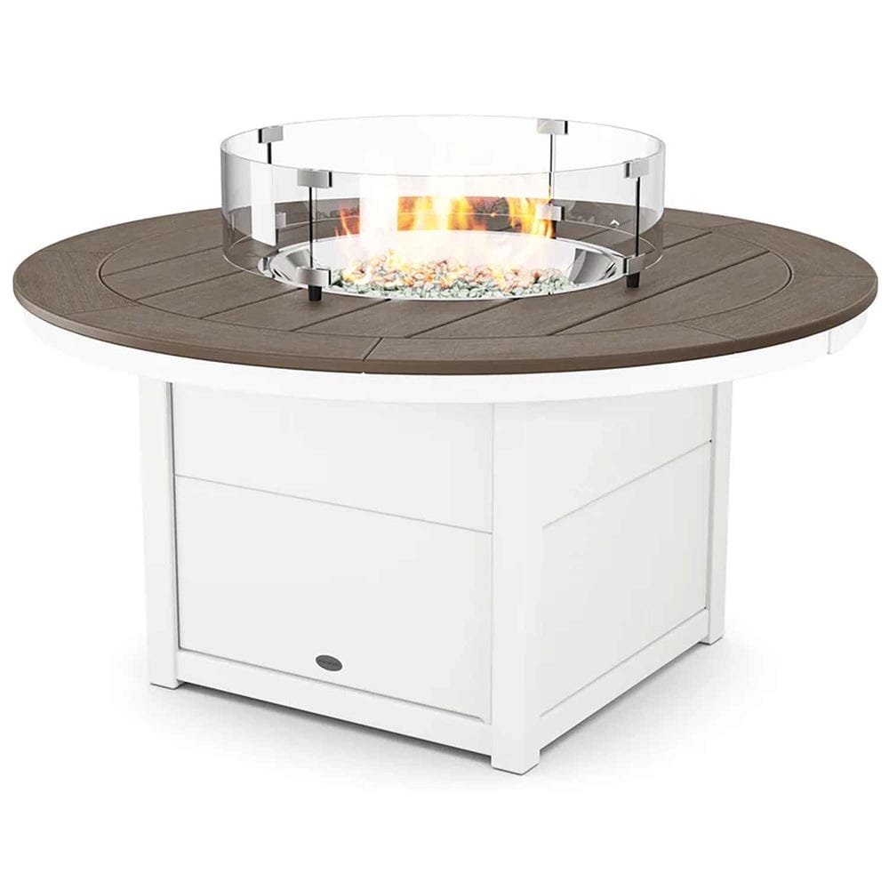 POLYWOOD® Round 48" Fire Pit Table - Select Accents - CTF48R Fire Table POLYWOOD®