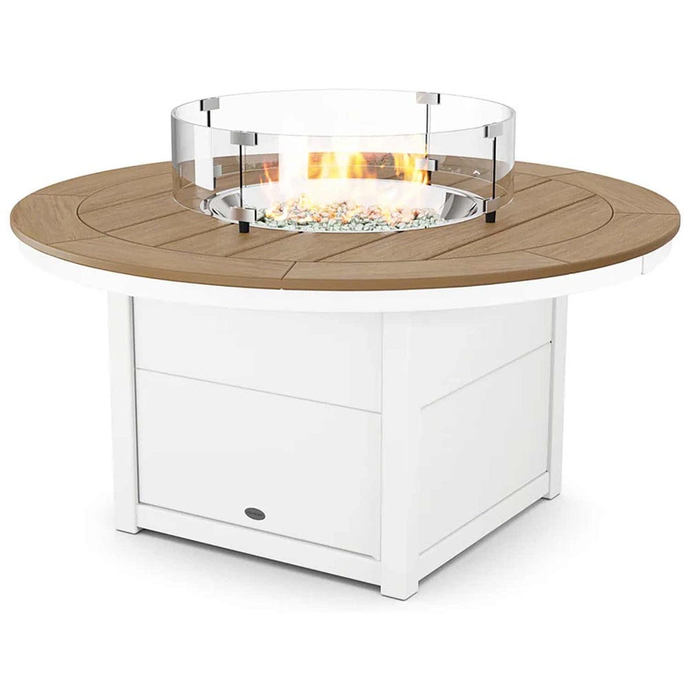 POLYWOOD® Round 48" Fire Pit Table - Select Accents - CTF48R Fire Table POLYWOOD®