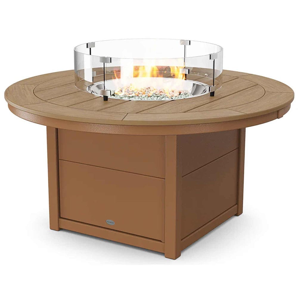 POLYWOOD® Round 48" Fire Pit Table - Select Accents - CTF48R Fire Table POLYWOOD®