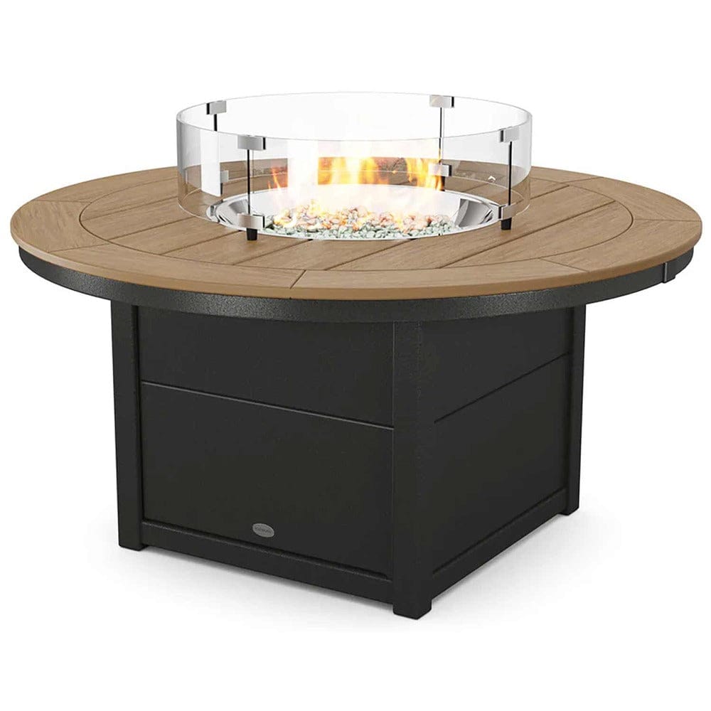 POLYWOOD® Round 48" Fire Pit Table - Select Accents - CTF48R Fire Table POLYWOOD®