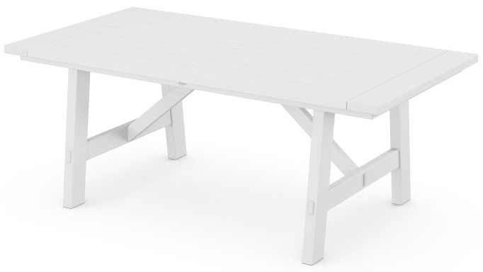 POLYWOOD® Rustic Farmhouse 39" x 75" Dining Table - PL83-T3L2 Table POLYWOOD®