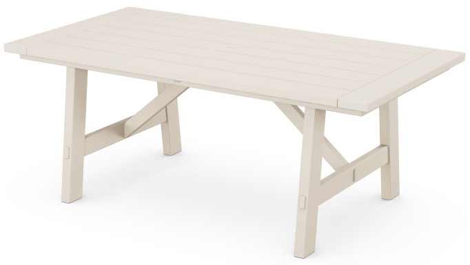 POLYWOOD® Rustic Farmhouse 39" x 75" Dining Table - PL83-T3L2 Table POLYWOOD®