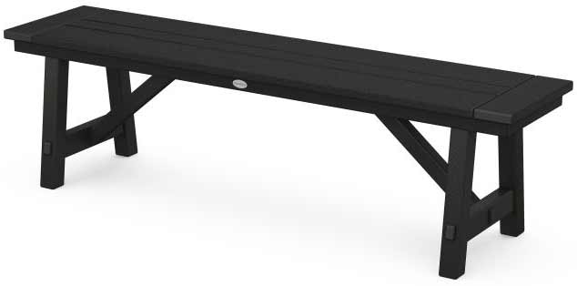 POLYWOOD® Rustic Farmhouse 60" Backless Bench - PL36-T3L2 Benches POLYWOOD®