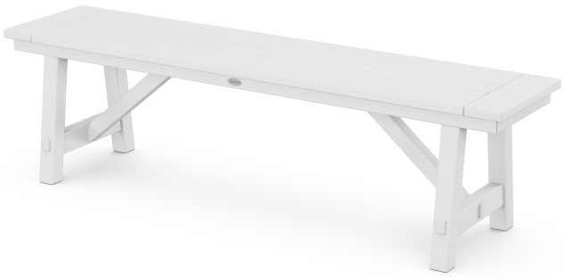 POLYWOOD® Rustic Farmhouse 60" Backless Bench - PL36-T3L2 Benches POLYWOOD®