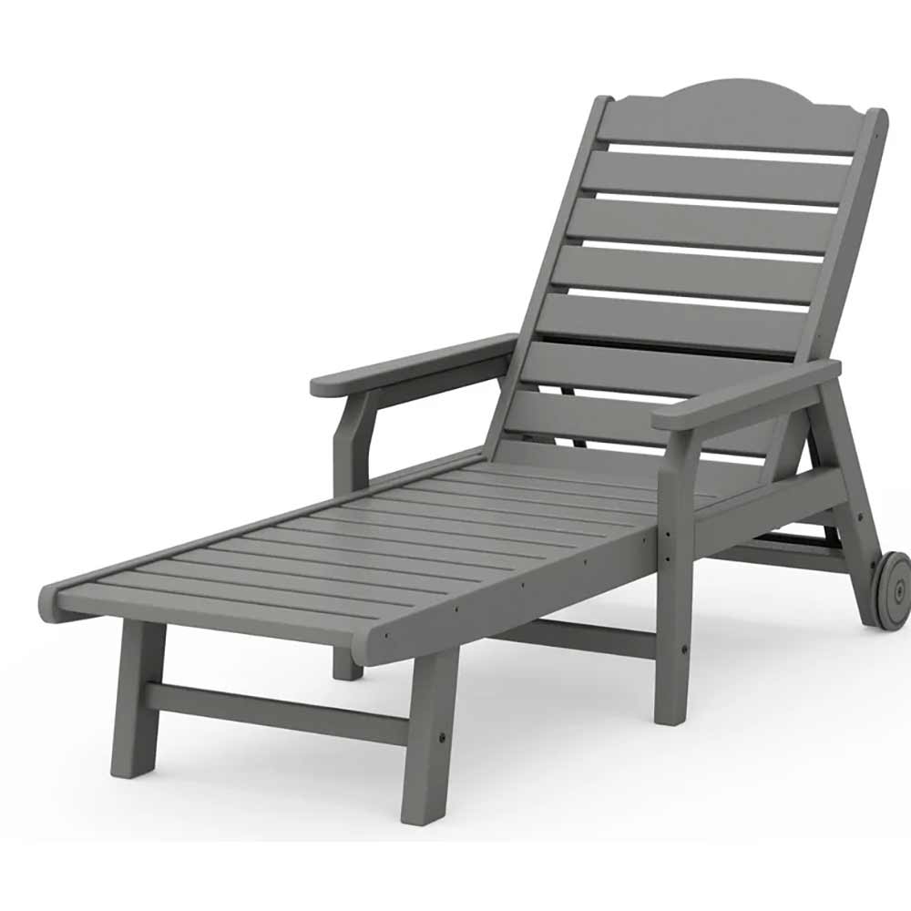 POLYWOOD® - Savannah Chaise with Arms and Wheels - DJ475CW2278 Outdoor Furniture POLYWOOD®