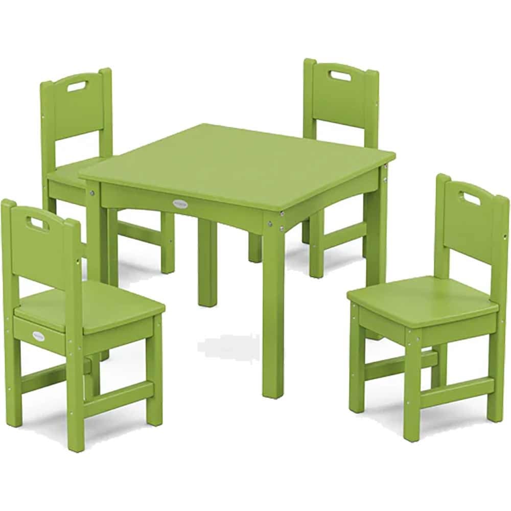 POLYWOOD® Toddler 5-Piece Dining Set - PWS2712-1 Outdoor Furniture POLYWOOD®