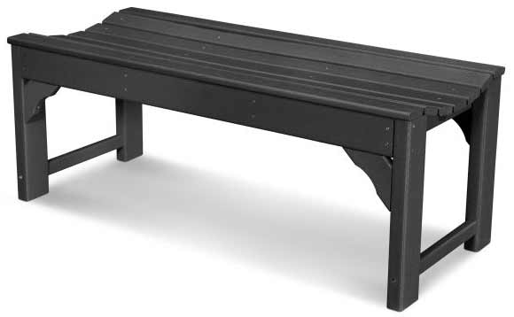 POLYWOOD® Traditional Garden 48" Backless Bench - BAB148 Benches POLYWOOD®