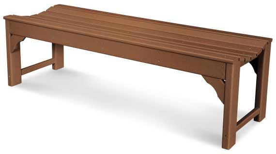 POLYWOOD® Traditional Garden 60" Backless Bench - BAB160 Benches POLYWOOD®