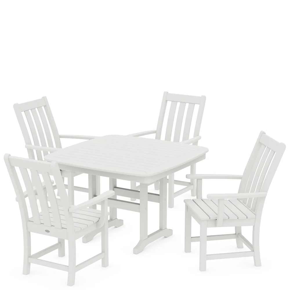 POLYWOOD® Vineyard 5-Piece Dining Set with Trestle Legs - PWS938-1